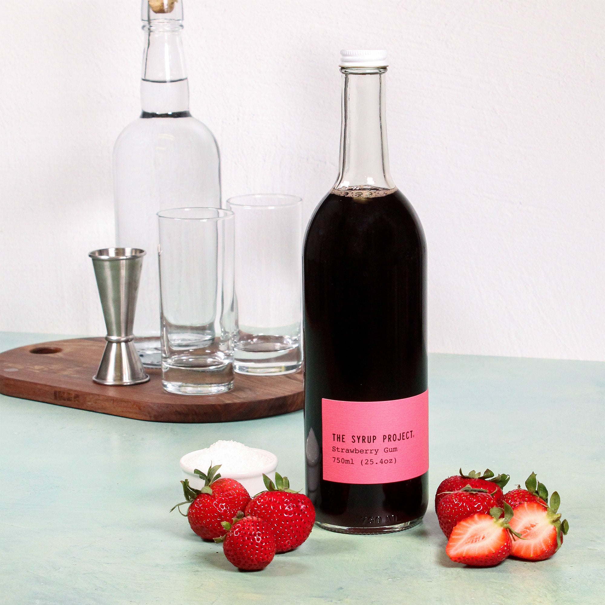 Strawberry Gum Syrup - 750mL