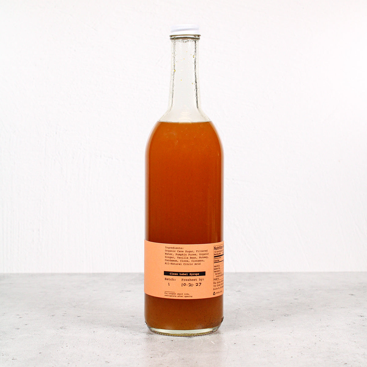 750mL Pumpkin Spice Syrup