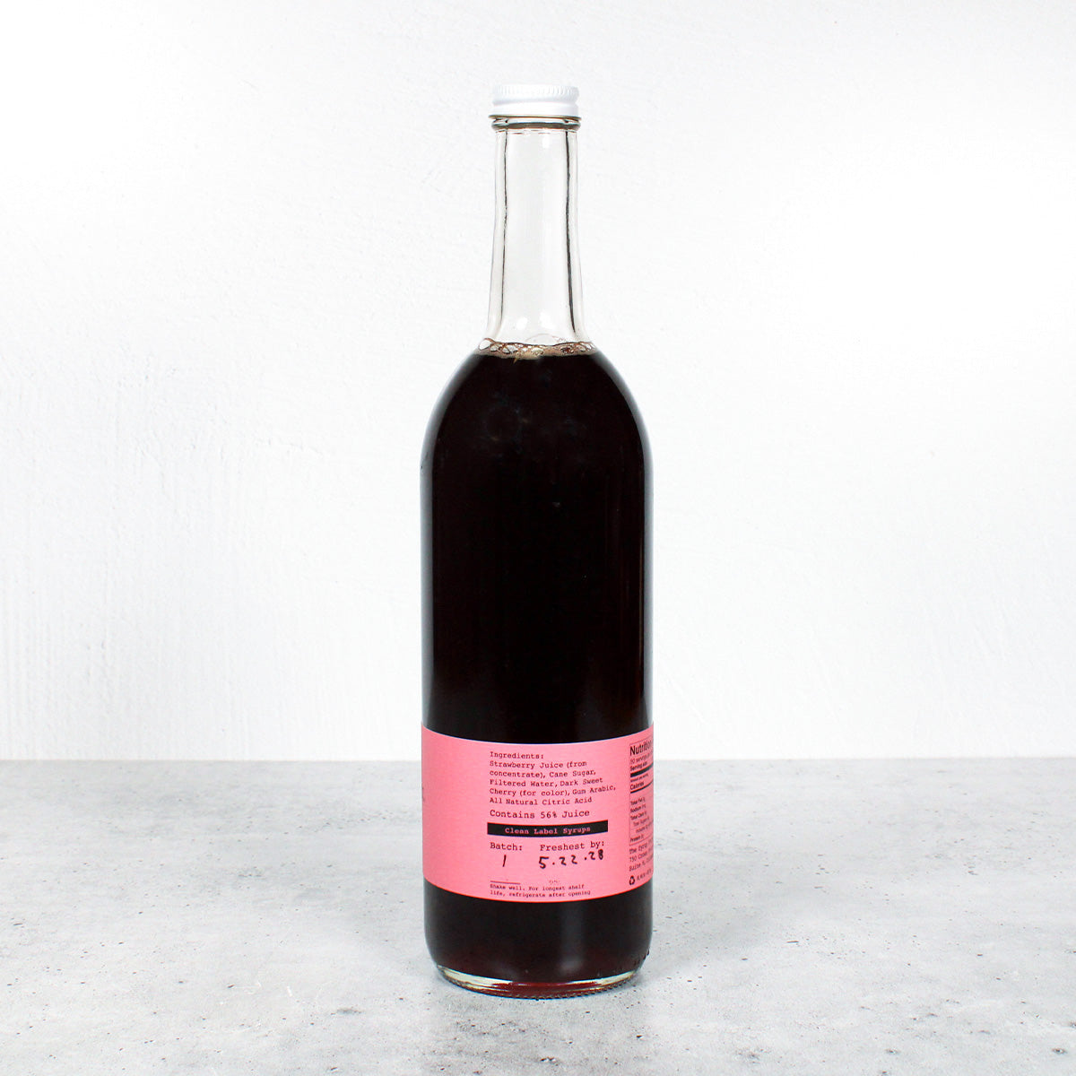 Strawberry Gum Syrup - 750mL