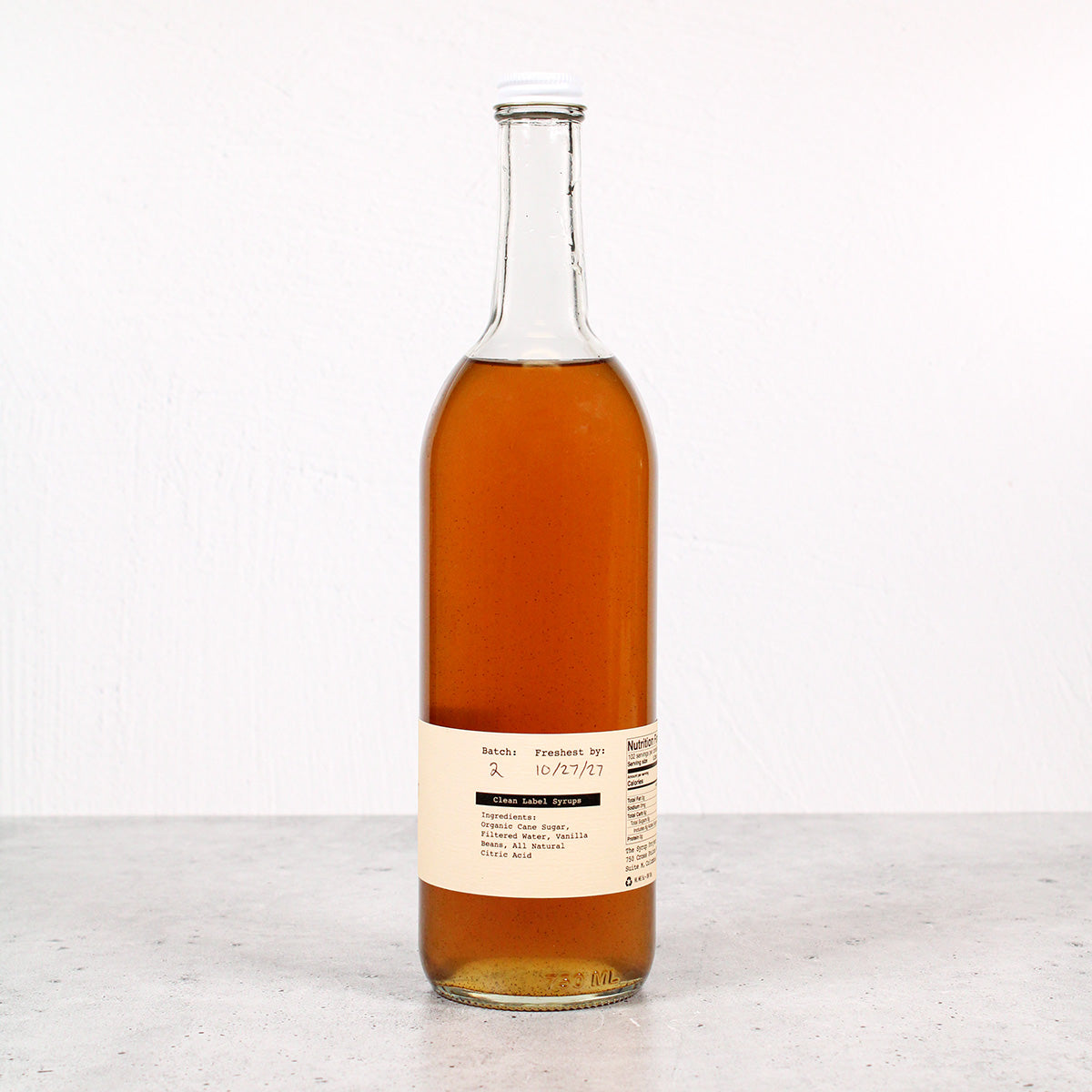 750mL Vanilla Bean Syrup